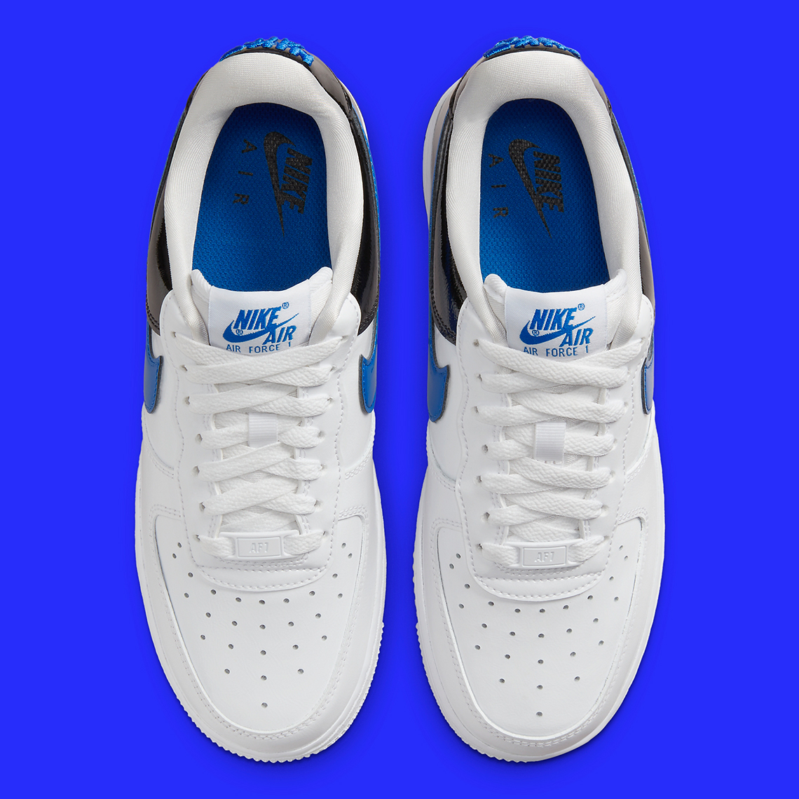 Nike Air Force 1 Low White Royal Black Patent Dq7570 400 7