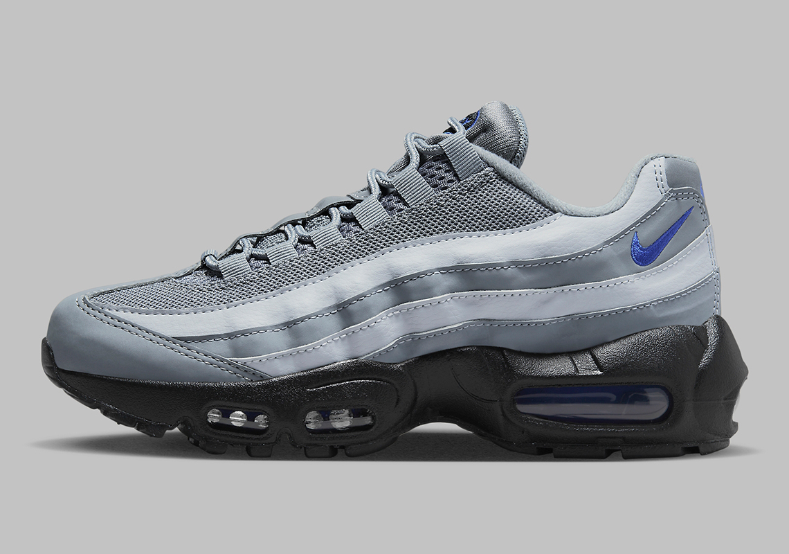 A Greyscale GS Air Max 95 Comes Brightened With "Royal" Accents