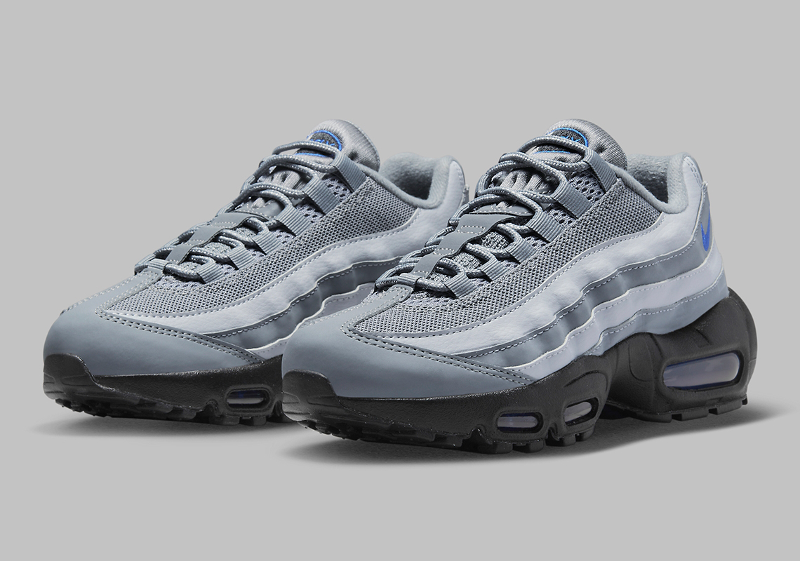 Nike Air Max 95 Gs Grey Black Royal Fd9764 001 3