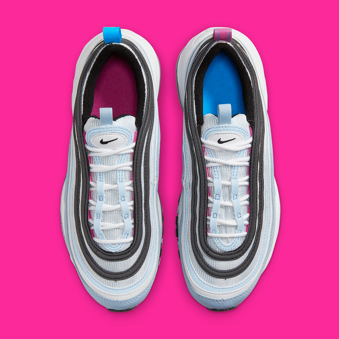 Nike Air Max 97 Gs Blue Whisper White Opti Yellow 921522 408 3