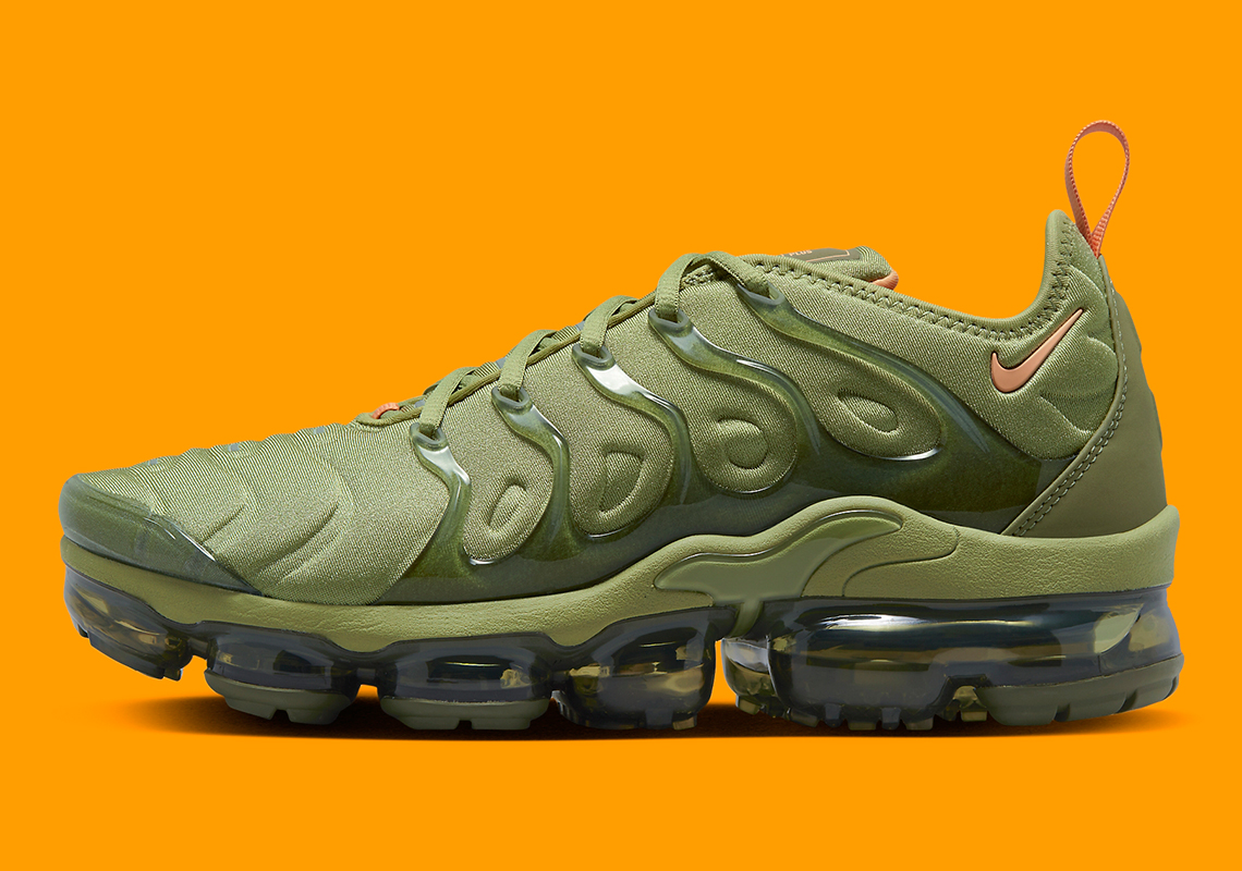 Nike Air Vapormax Plus Alligator Orange Trance Medium Olive Fd0295 300 4