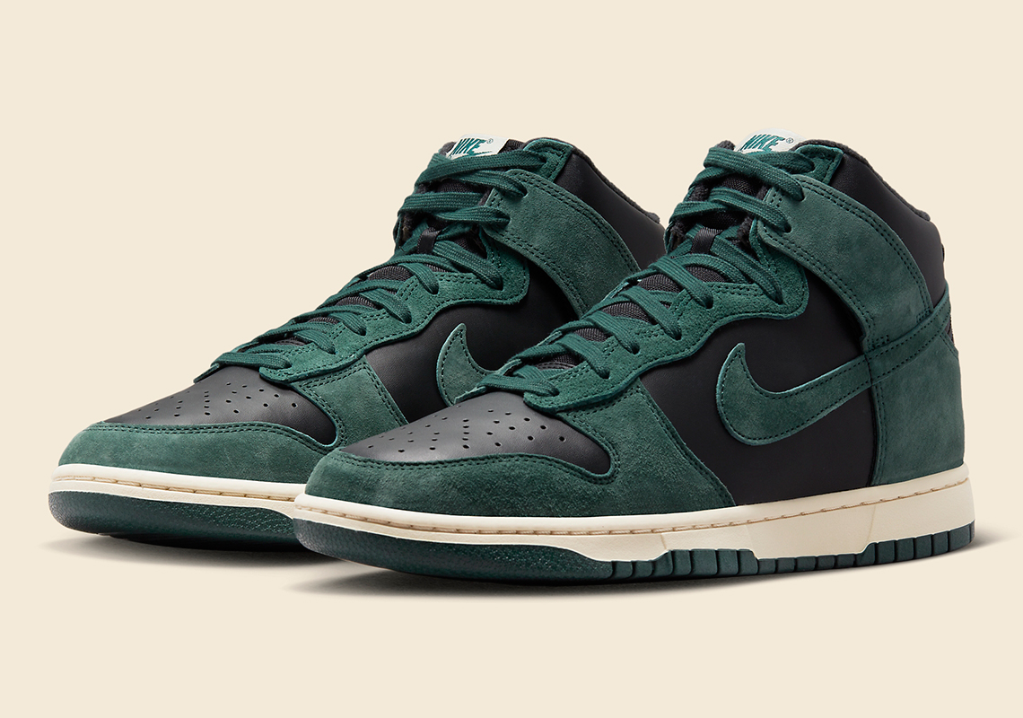 Official Images Of The Nike Dunk High "Faded Spruce"