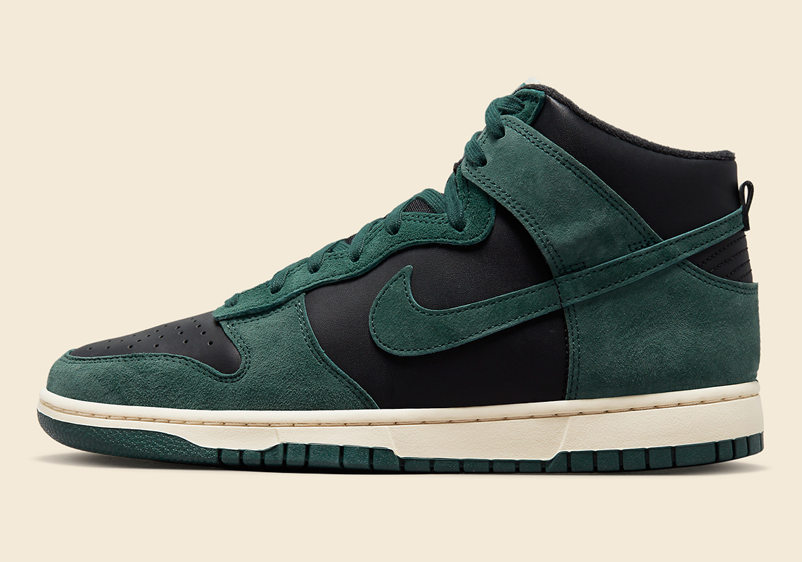 Nike Dunk High Green Black Sail Dq7679 002 7