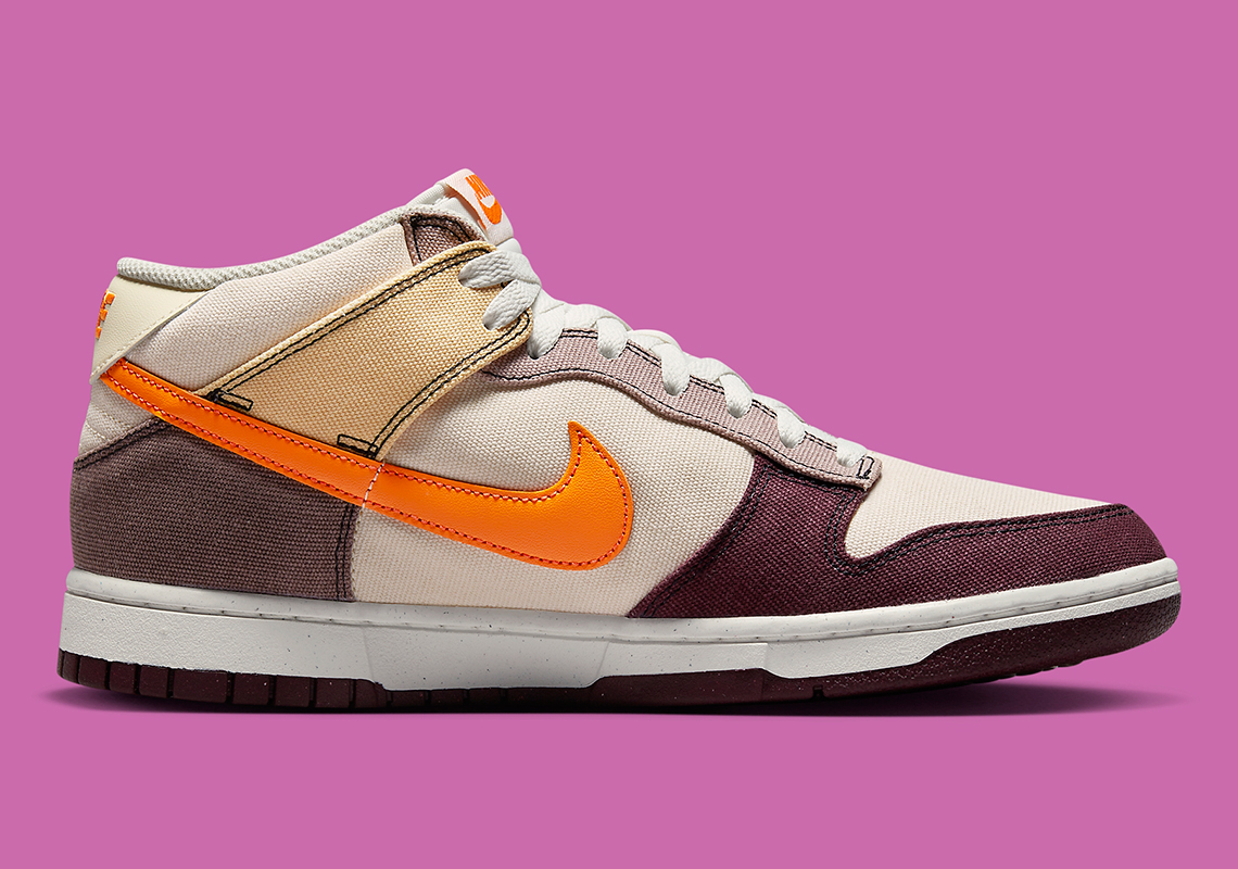 Nike Dunk Mid Coconut Milk Vivid Orange Celestial Gold Plum Eclipse Sail Night Maroon Dv0830 101 8