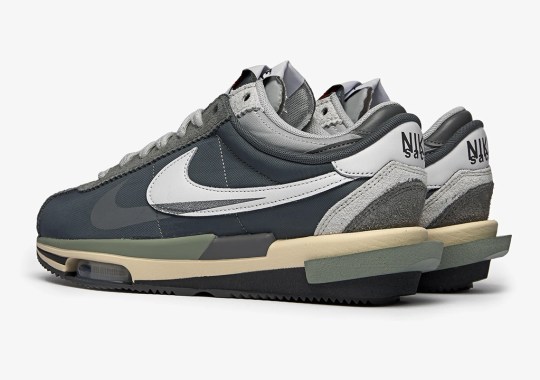 Where To Buy The sacai x Nike Zoom Cortez “Iron Grey”