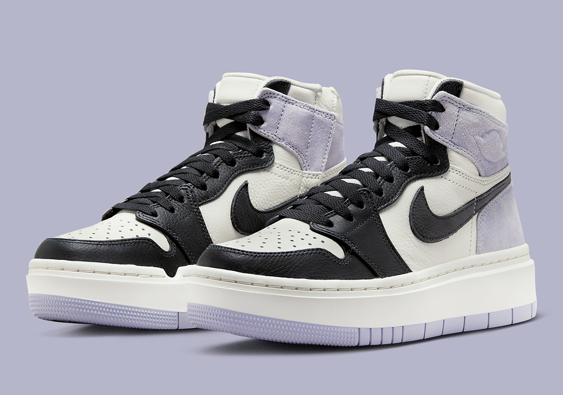 "Lilac" Accents Brighten The Air Jordan 1 Elevate's Chosen Black Toe