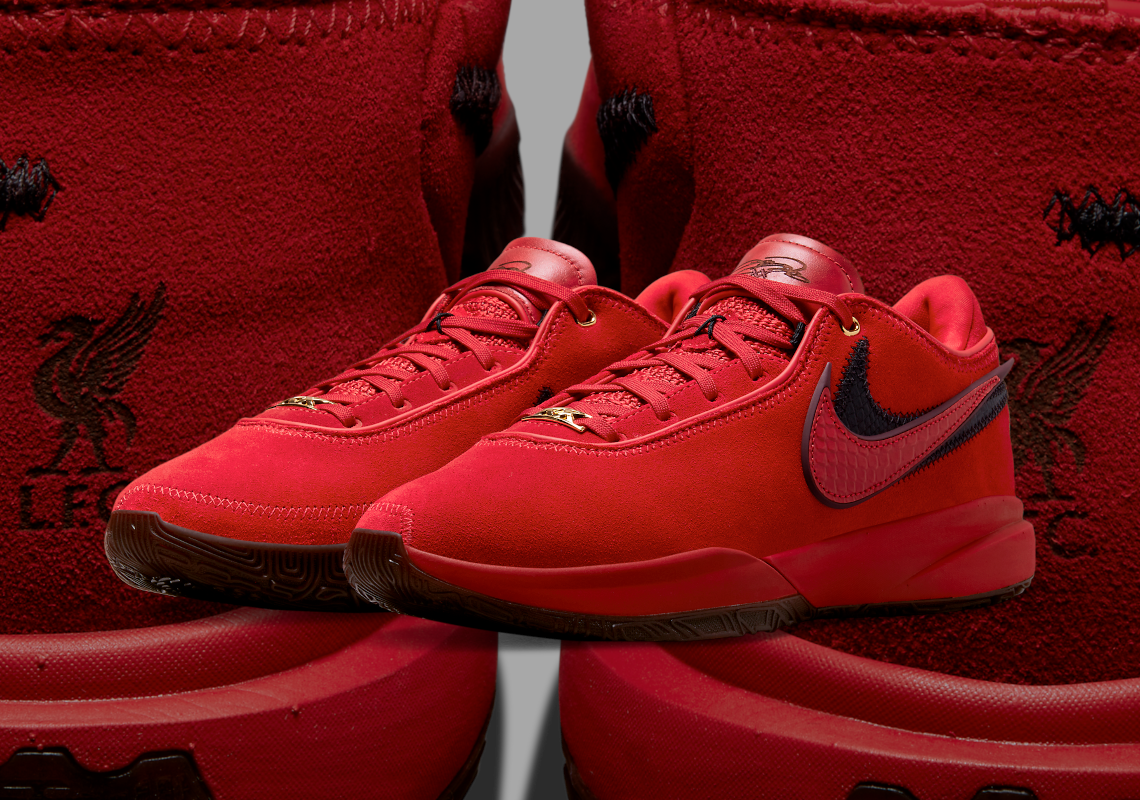 Official Images Of The Nike LeBron 20 "Liverpool F.C."