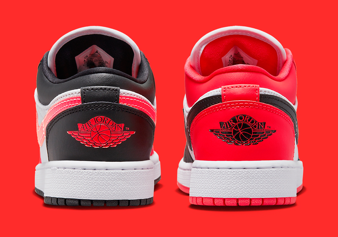 Air Jordan 1 Low Gs Crimson Black Alternate 1