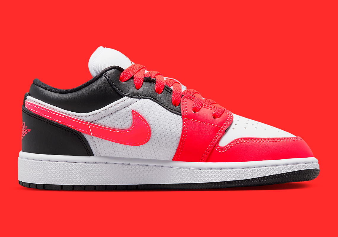 Air Jordan 1 Low Gs Crimson Black Alternate 6