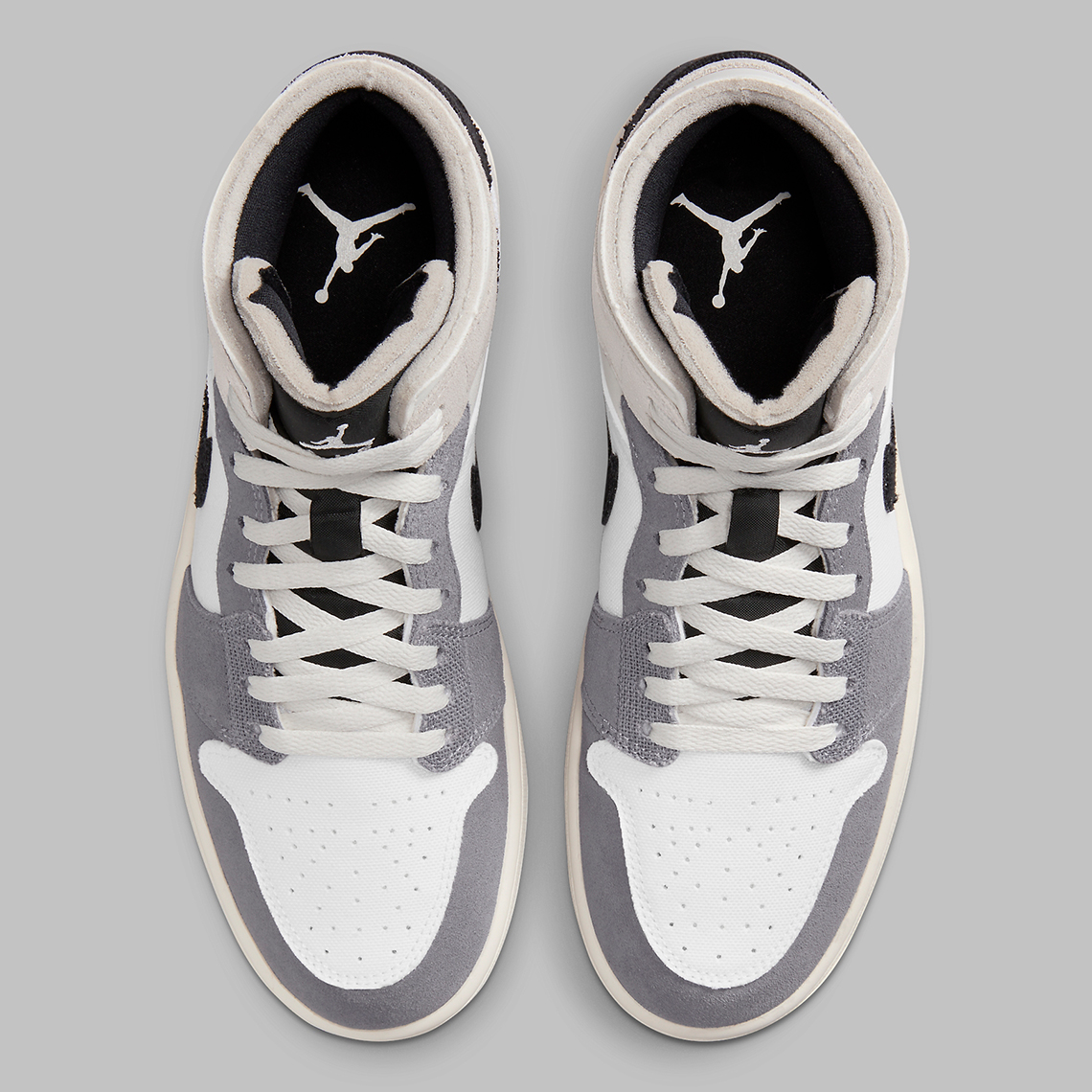 Air Jordan 1 Mid Se Craft Cement Grey Black Sail Dz4136 002 2