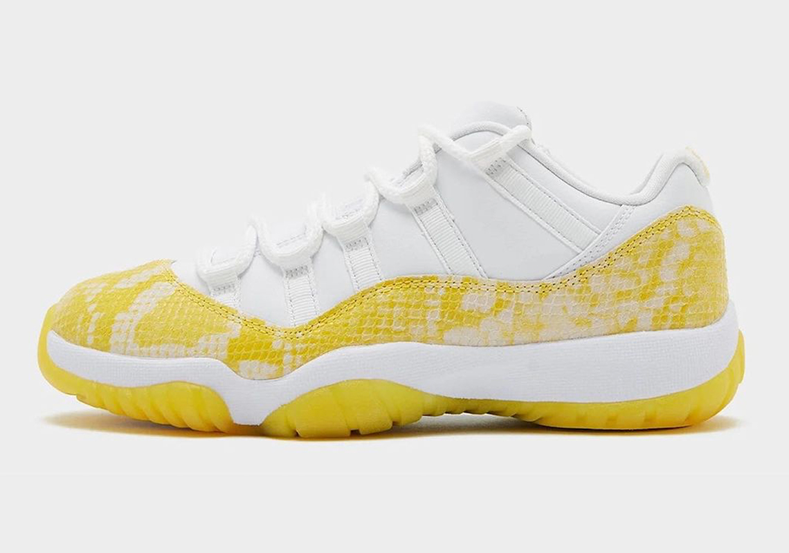 Air Jordan 11 Low Womens Yellow Snakeskin Ah7860 107 6