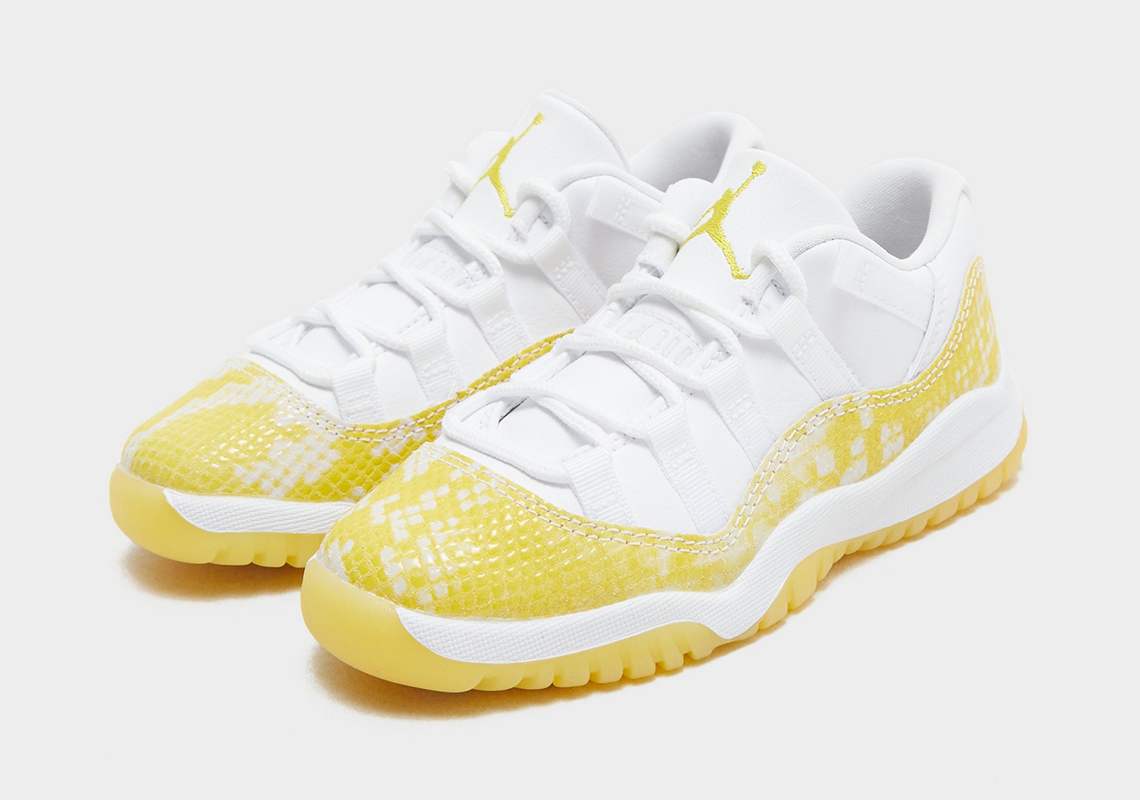 Air Jordan 11 Low Yellow Snakeskin Ps 580522 107 3