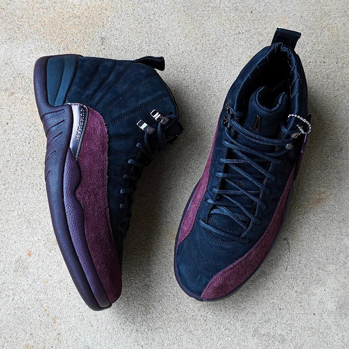 Air Jordan 12 Maniere Black Burgundy Dv6989 001 4