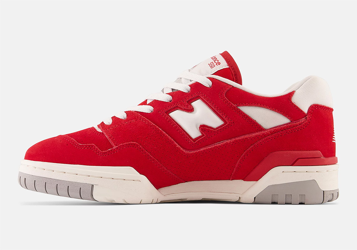 New Balance 550 Team Red Concrete Bb550vnd 6