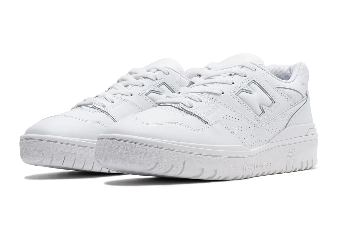 The New Balance 550 Cleans Up Again In "Triple White"