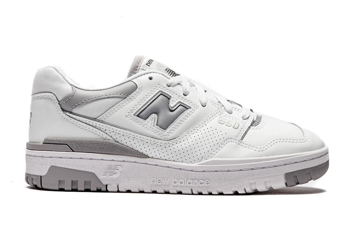 New Balance 550 Womens White Silver Bbw550bb 1