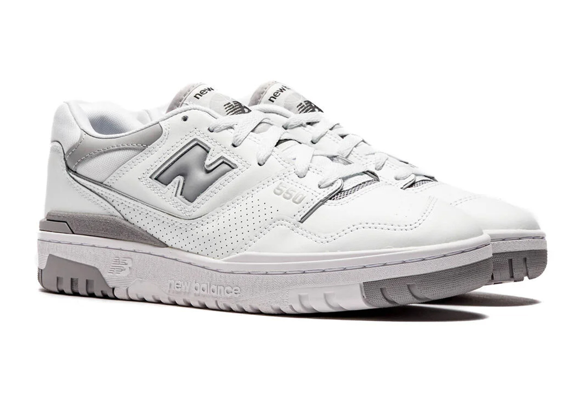 New Balance 550 Womens White Silver Bbw550bb 2