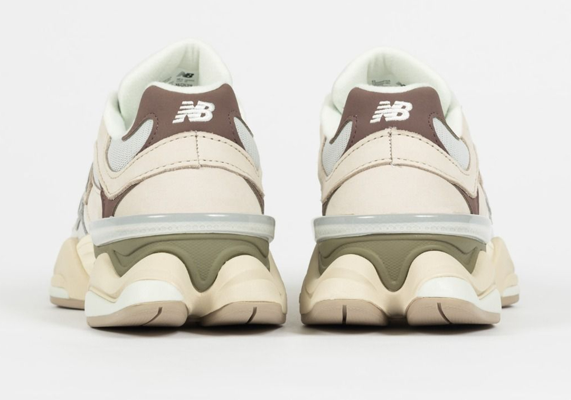 New Balance 9060 Light Grey Maroon Olive U9060fna 3