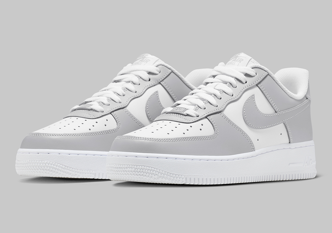 Grey And White Bring A Calm Vibe To The Nike Air Force 1