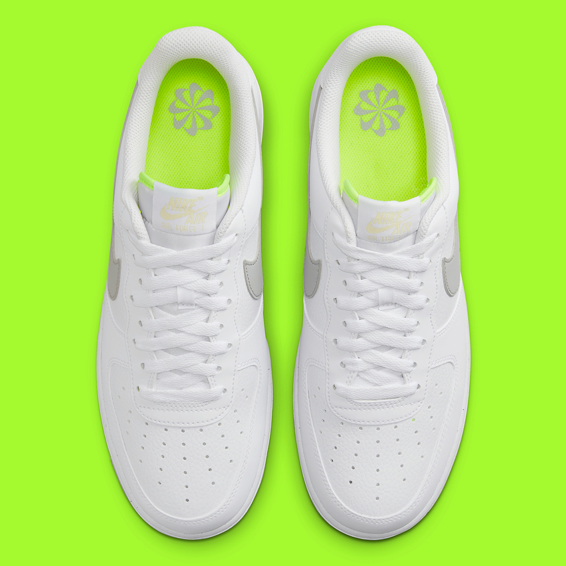 Nike Air Force 1 Low White Grey Volt Fj4825 100 1