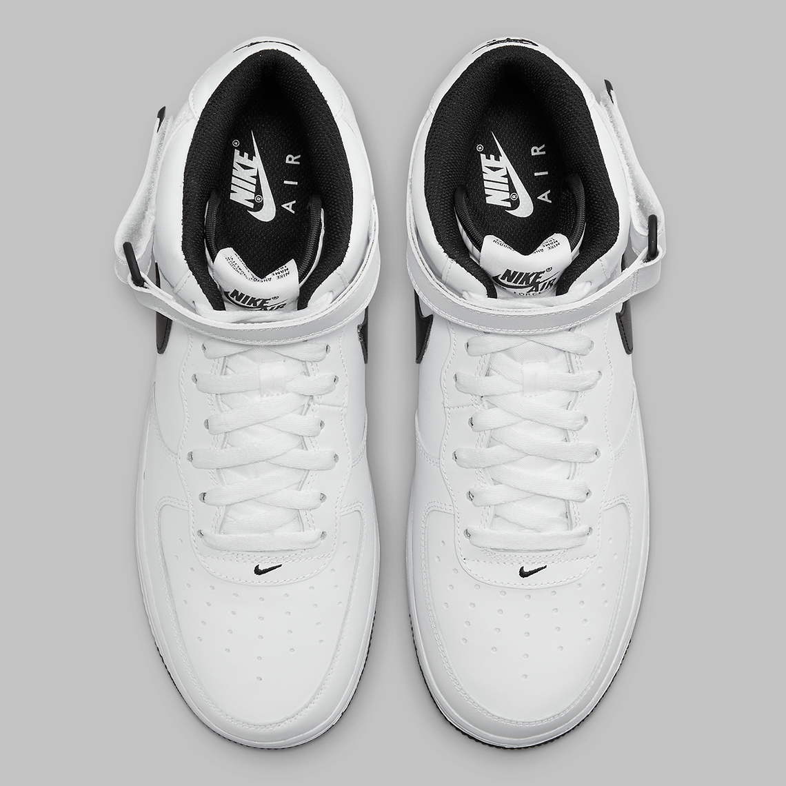 Nike Air Force 1 Mid White Black Dv0806 101 9