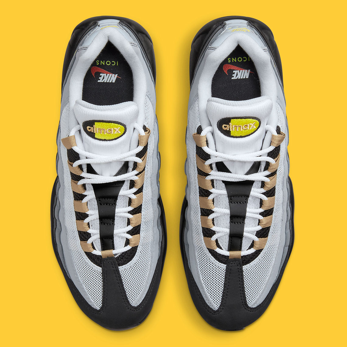 Nike Air Max 95 Brown Grey Yellow Icons Dx4236 100 3