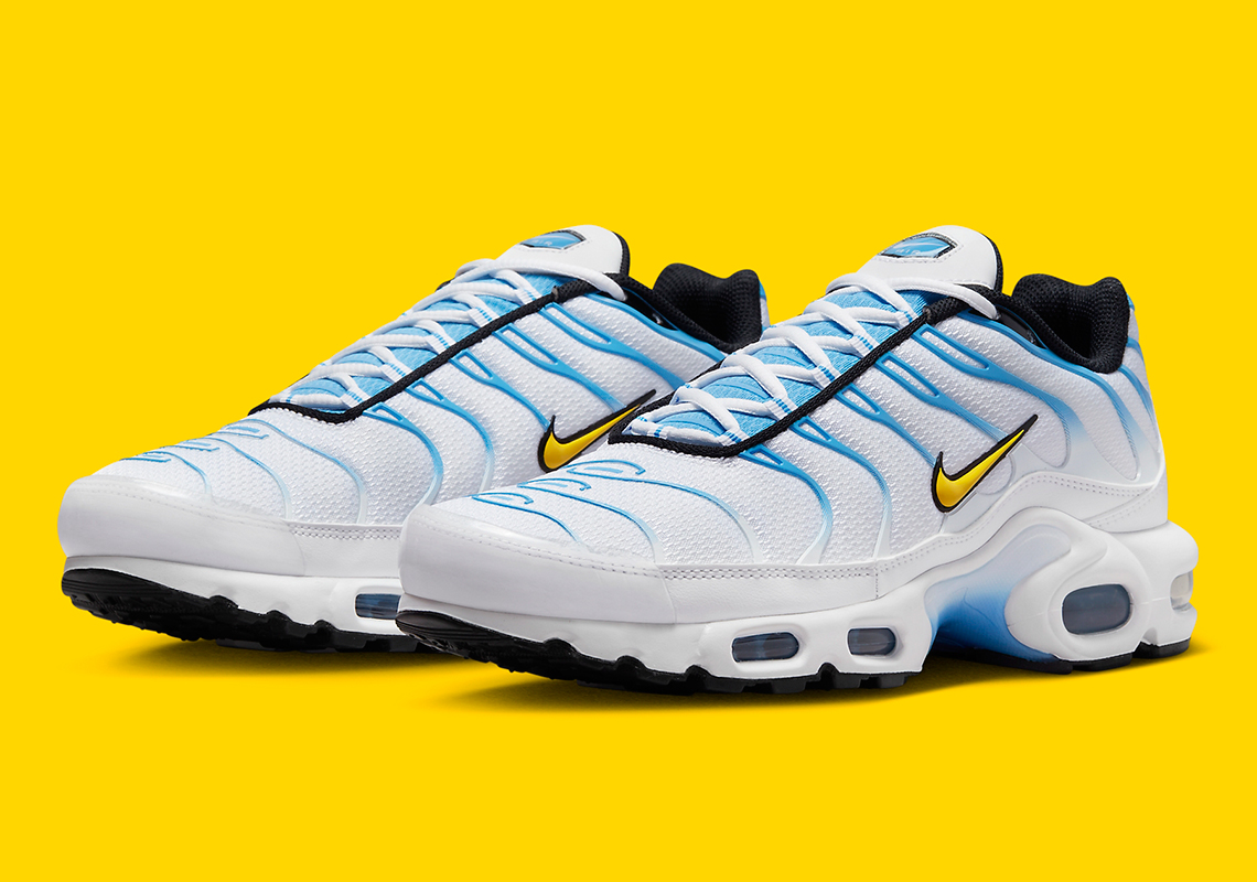 Nike Air Max Plus White University Blue Yellow Dm0032 101 4