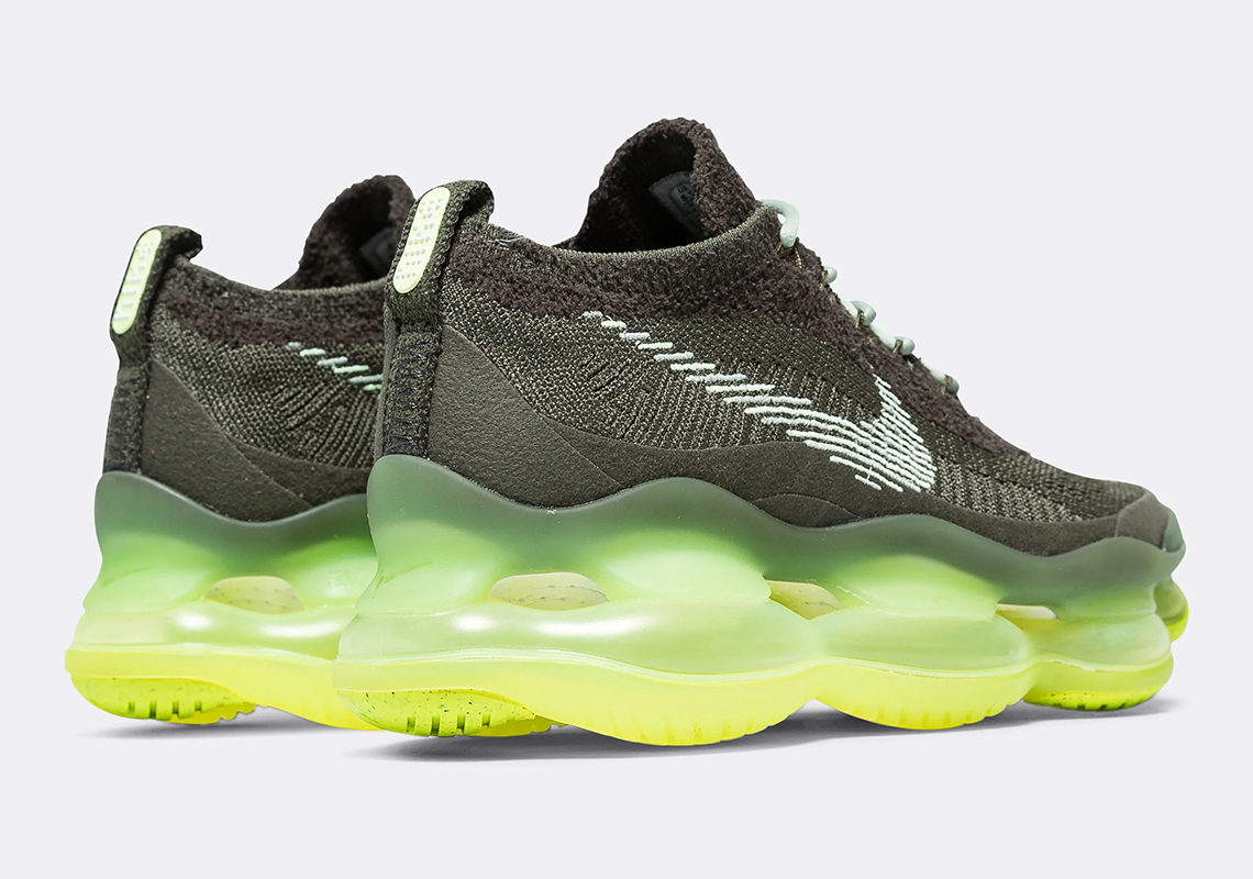 The Nike Air Max Scorpion Pairs A Muted "Cargo Khaki" With Vibrant "Volt"