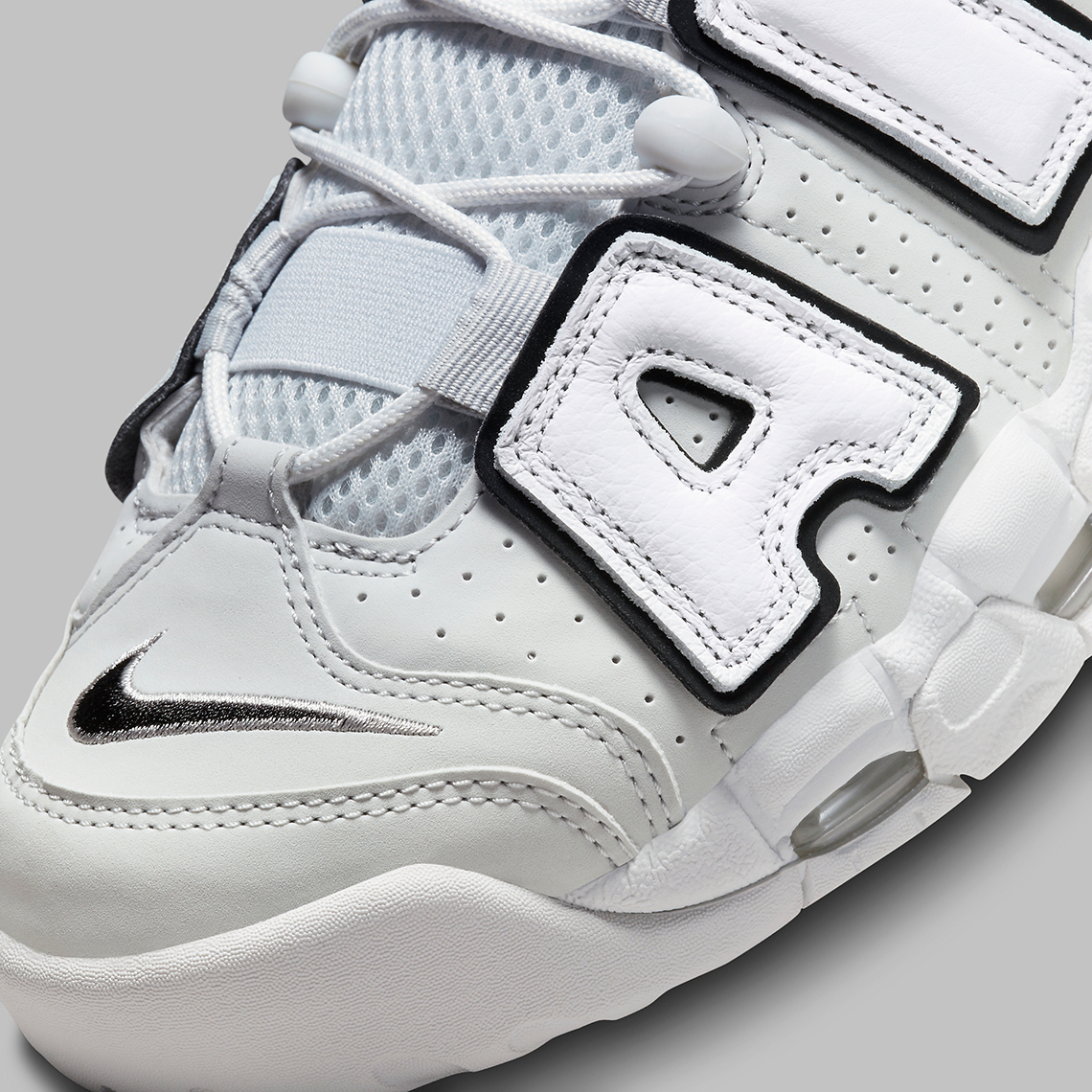 Nike Air More Uptempo Photon Dust Metallic Silver White Black Fb3021 001 1