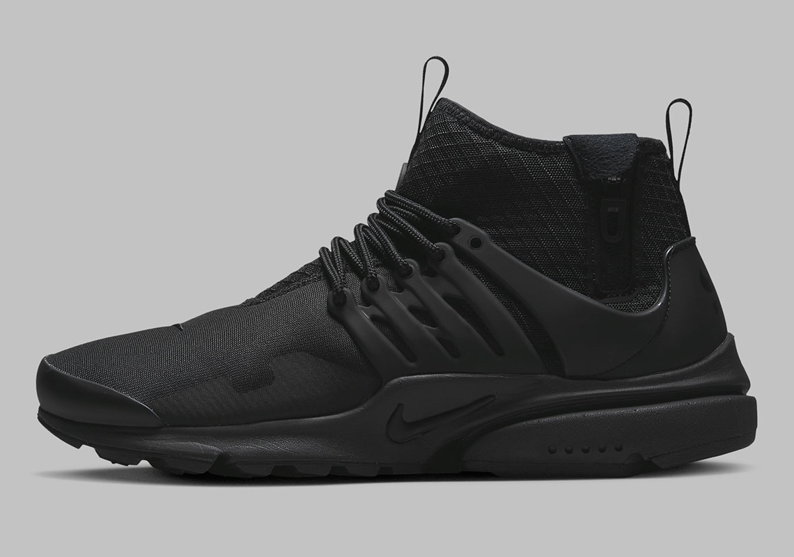 Nike Air Presto Mid Utility Triple Black Dc8751 003 5