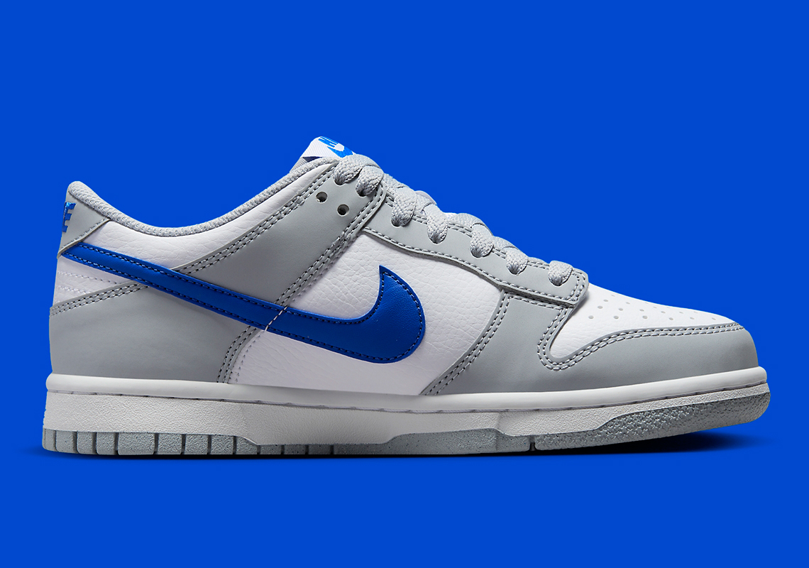 Nike Dunk Low Gs Grey White Royal Fn3878 001 3