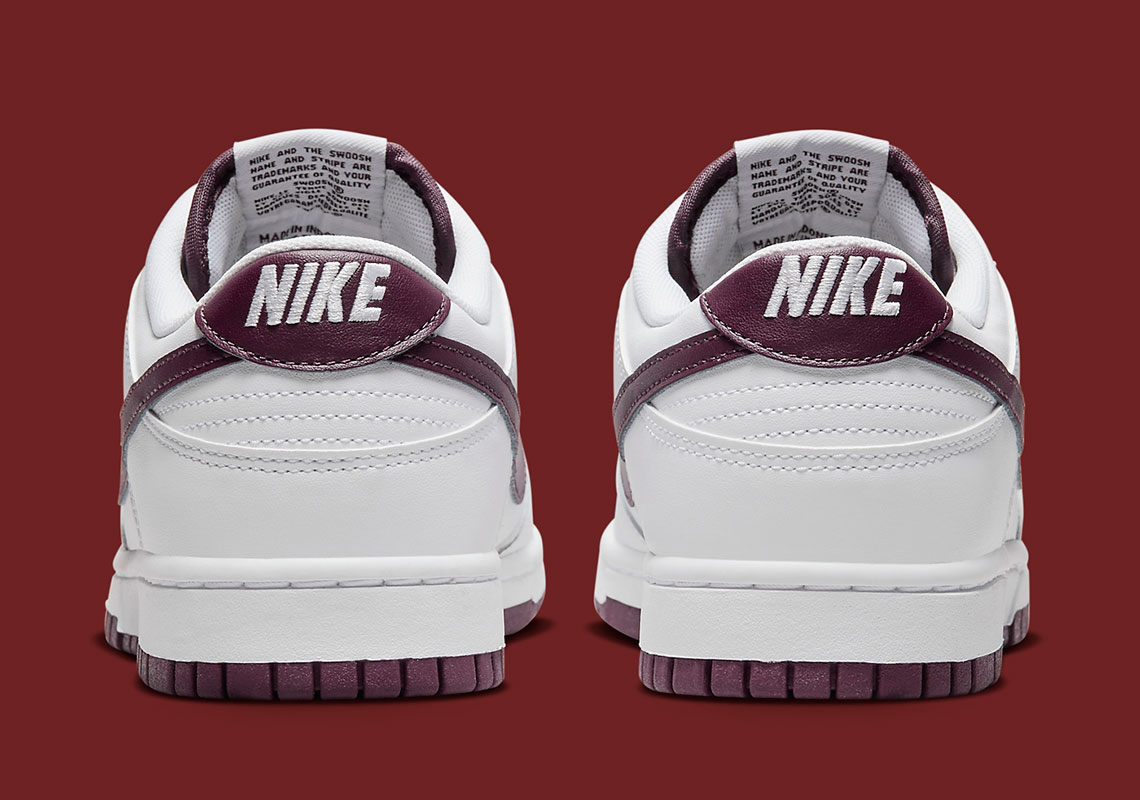 Nike Dunk Low White Night Maroon Dv0831 102 2