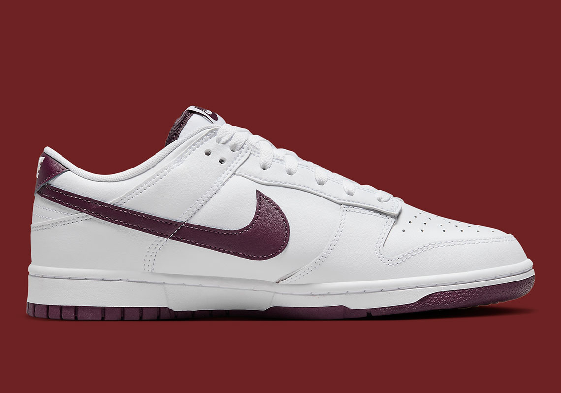 Nike Dunk Low White Night Maroon Dv0831 1023