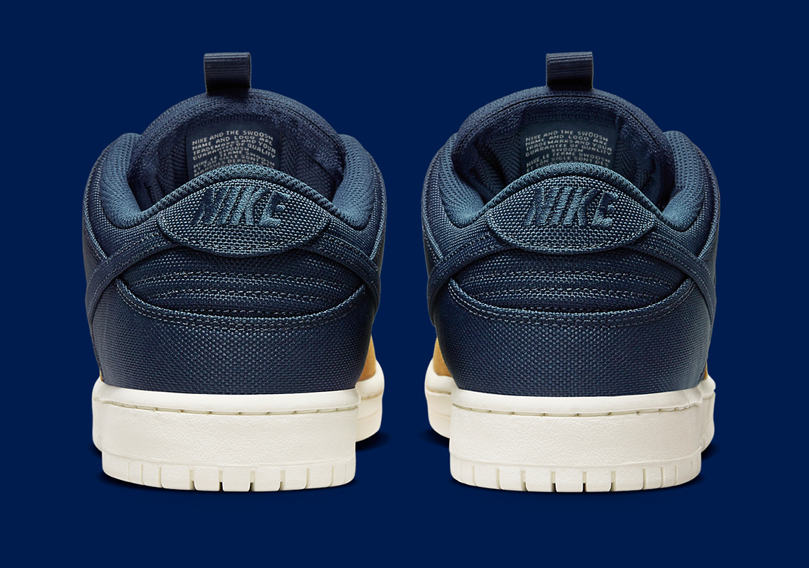 Nike Sb Dunk Low Midnight Navy Desert Ochre Dx6775 400 5