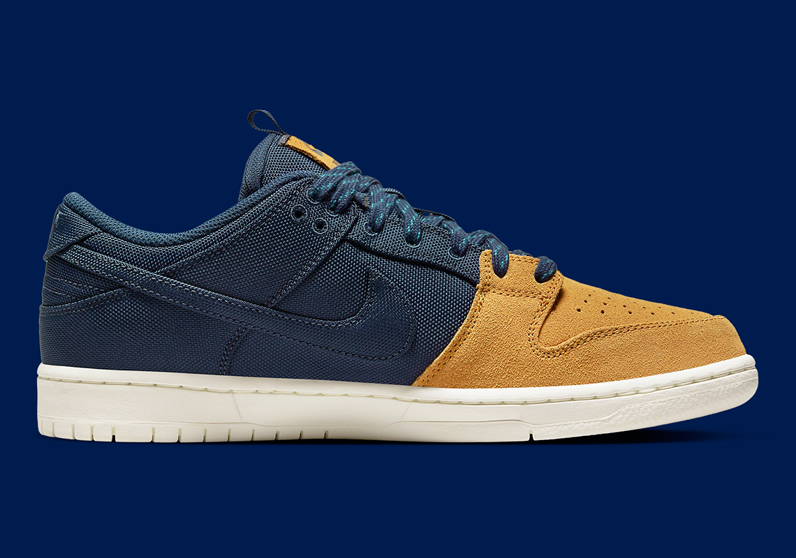 Nike Sb Dunk Low Midnight Navy Desert Ochre Dx6775 400 7