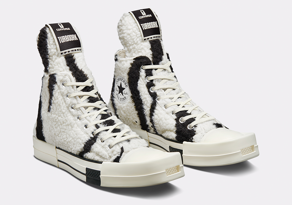 Rick Owens Brings Zebra Patterns To The Converse x DRKSHDW TURBODRK Chuck 70