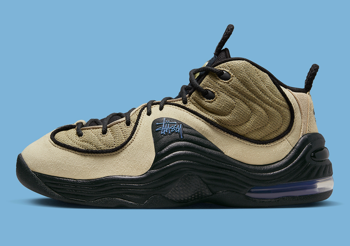 Stüssy x Nike Air Penny 2 "Rattan/Limestone" Releases On February 14th