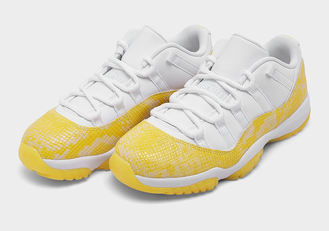 Yellow Snakeskin Jordan 11 Low Ah7860 107 5