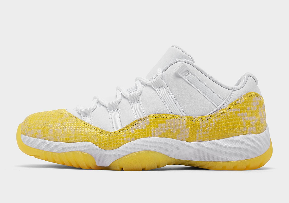 Yellow Snakeskin Jordan 11 Low Ah7860 107 6