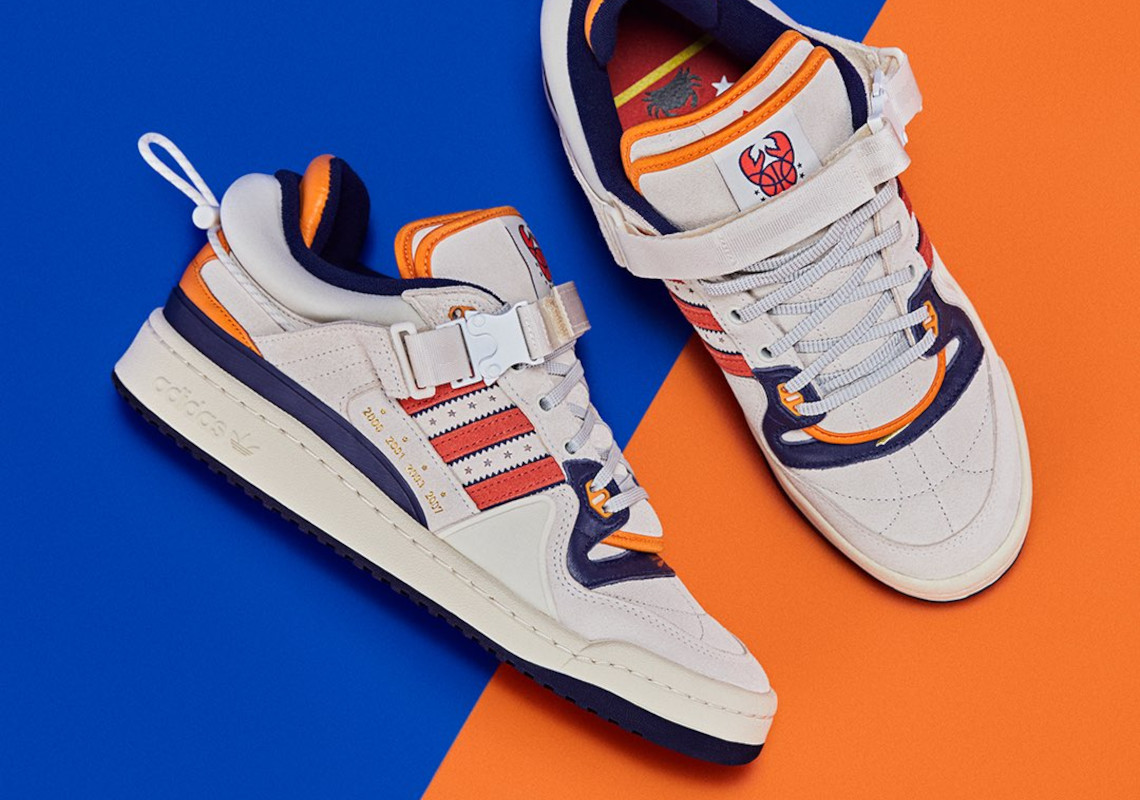 The Bad Bunny x adidas Forum Buckle Low Pays Homage To The Cangrejeros De Santurce