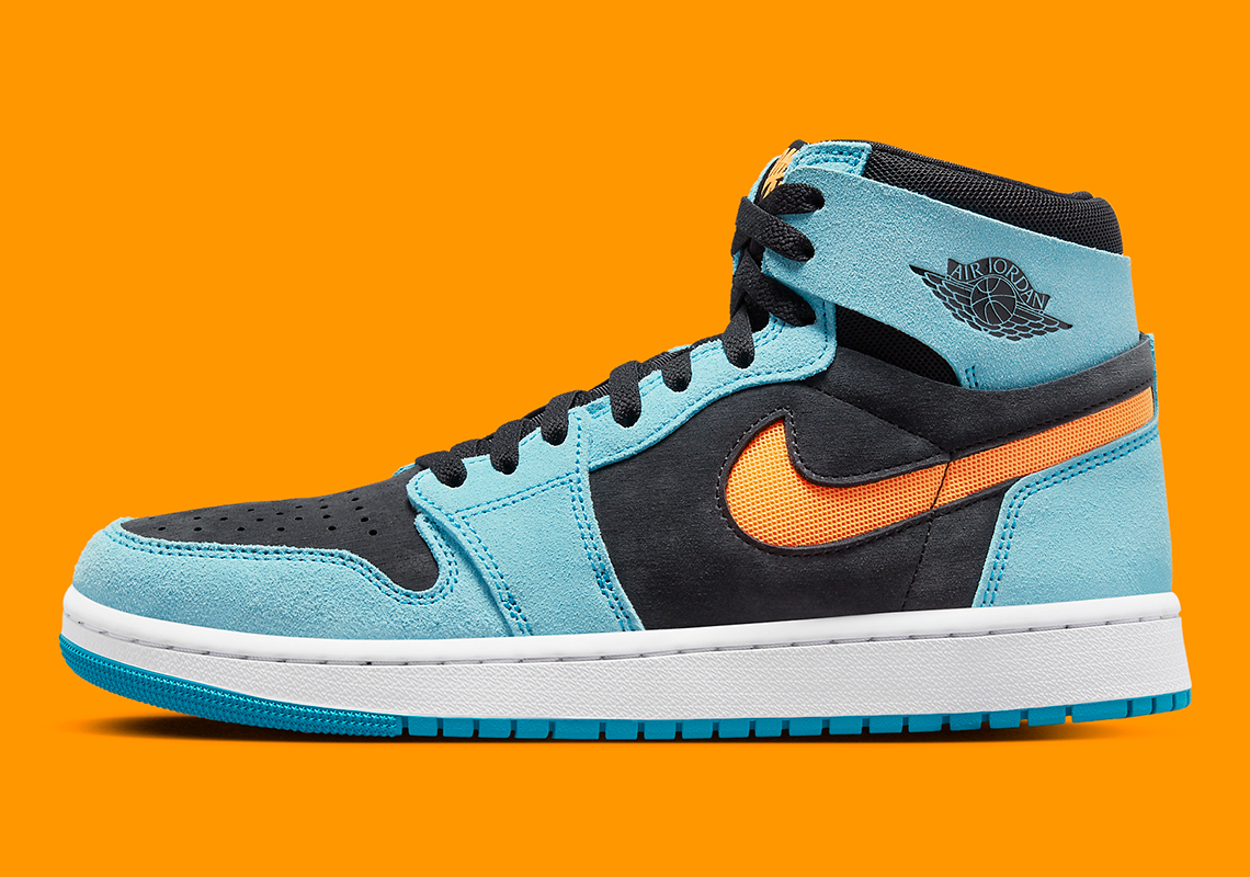 The Air Jordan 1 Zoom CMFT 2 Dresses Up In Orange And Blue