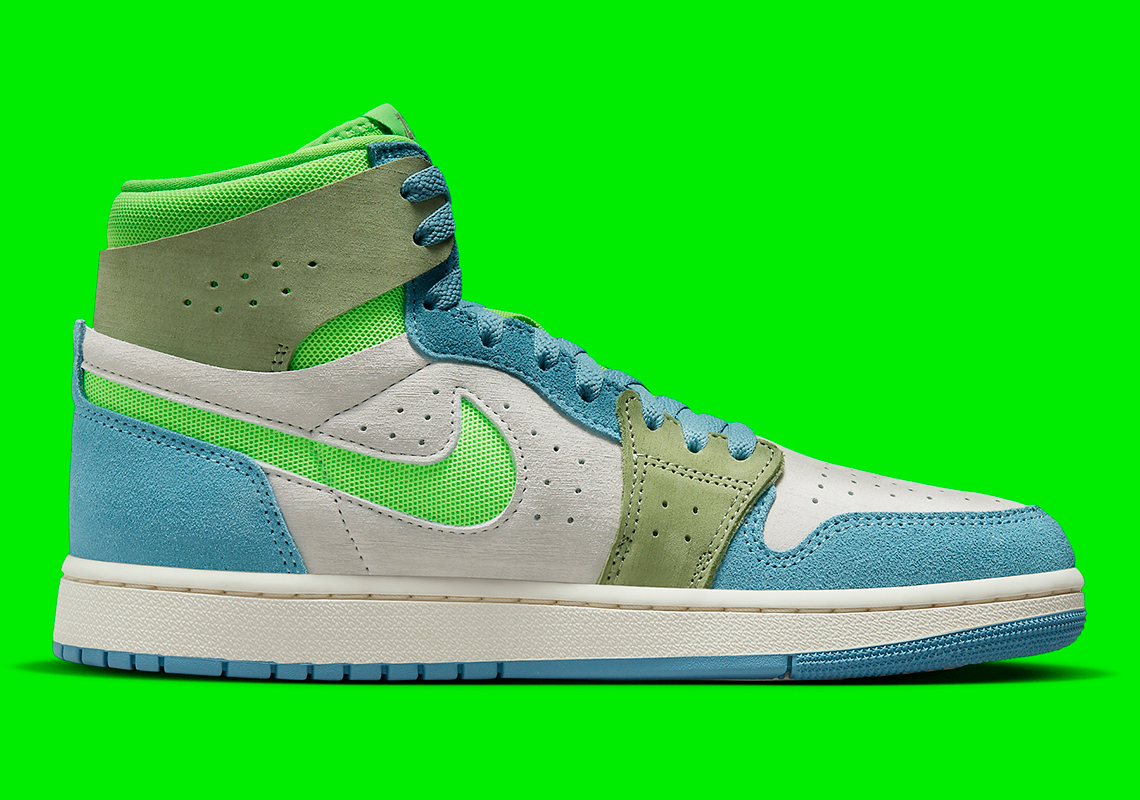 Air Jordan 1 Zoom Cmft 2 University Blue Electric Green Dv1305 433 4