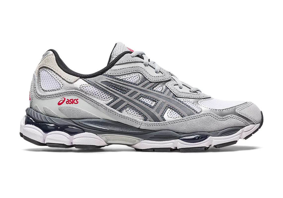 Asics Gel Nyc Grey Black Red 1201a789 102 1