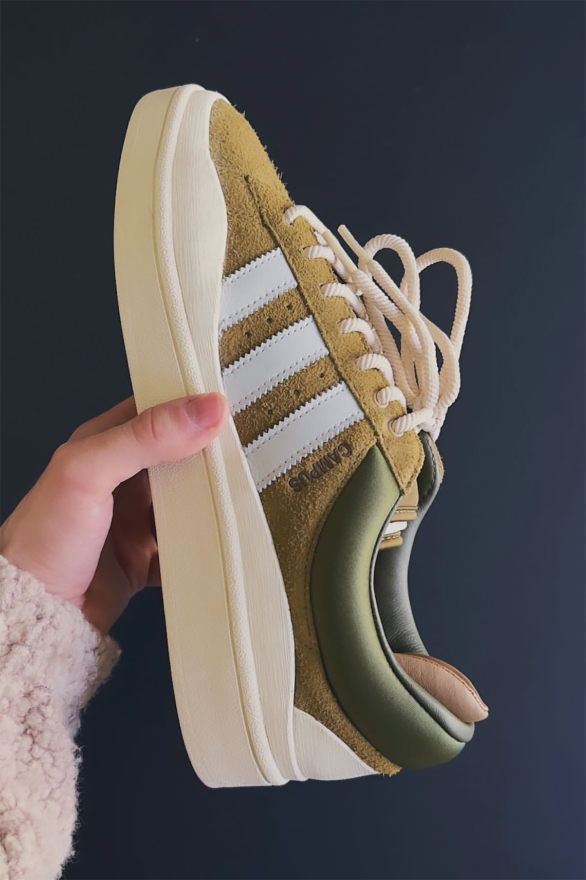 Bad Bunny Adidas Campus Olive Id7950 1