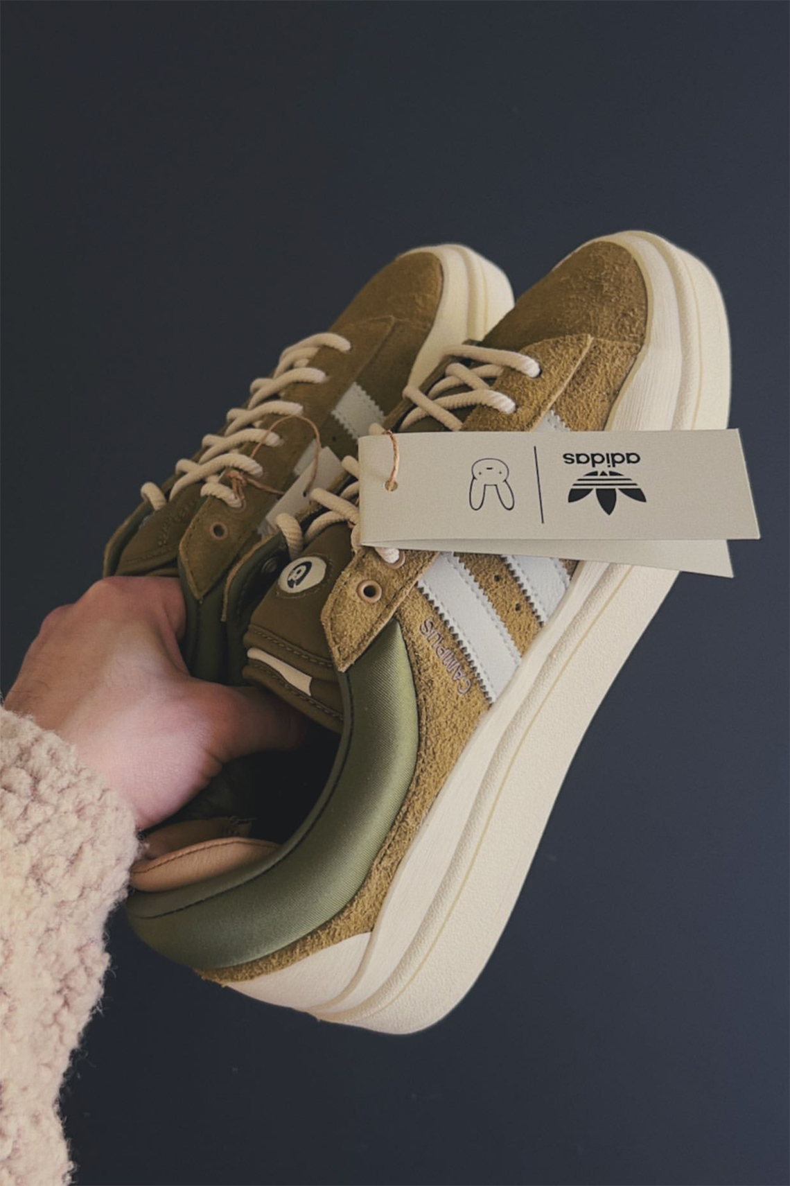 Bad Bunny Adidas Campus Olive Id7950 3