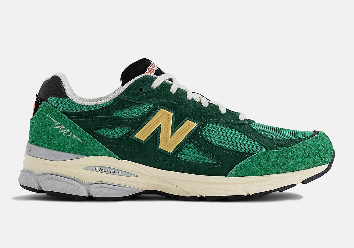 New Balance 990v3 Made In Usa Green Yellow M990gg3 1