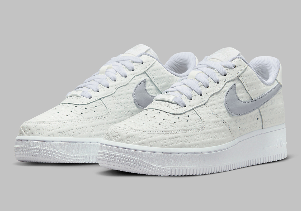 Nike Air Force 1 Low Summit White Metallic Silver White Sail Fj4823 100 6