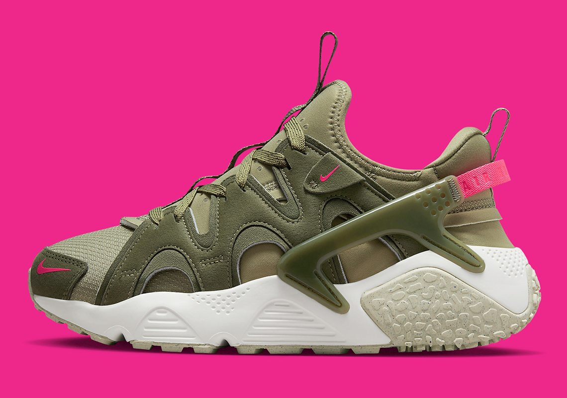 Nike Air Huarache Craft Olive Pink Dq8031 200 3