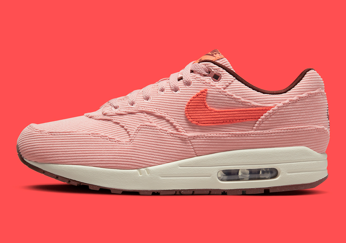 Nike Air Max 1 Corduroy Coral Stardust Fb8915 600 4