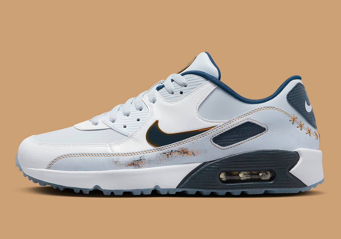 Nike Air Max 90 Golf Pure Platinum Coastal Blue Fb5055 041 3